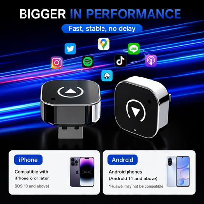 DriveSync™ Pro – Wireless CarPlay & Android Auto