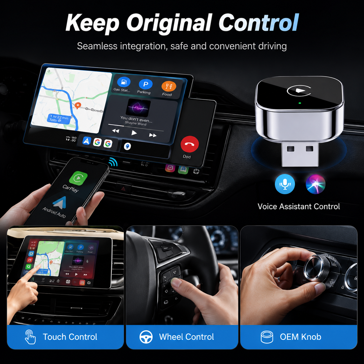 DriveSync™ Pro – Wireless CarPlay & Android Auto
